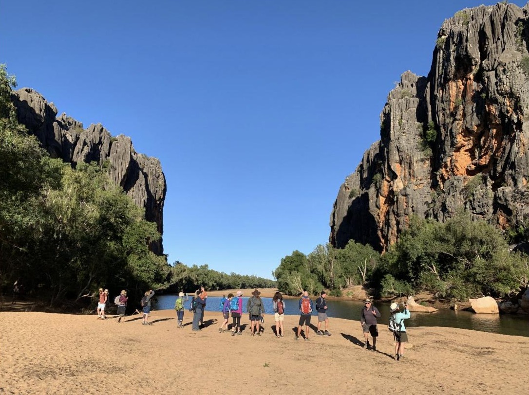 Group in Windjana Gorge, the Kimberley