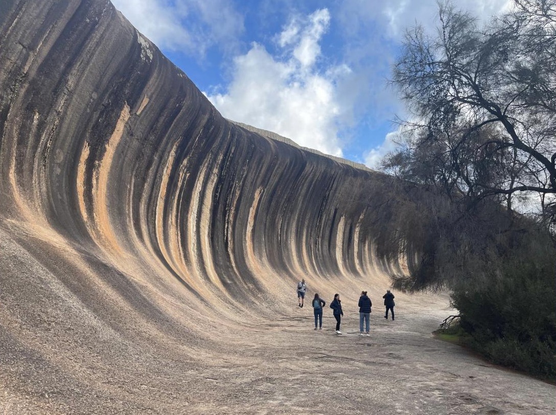 Wave Rock on the Perth to Alice route