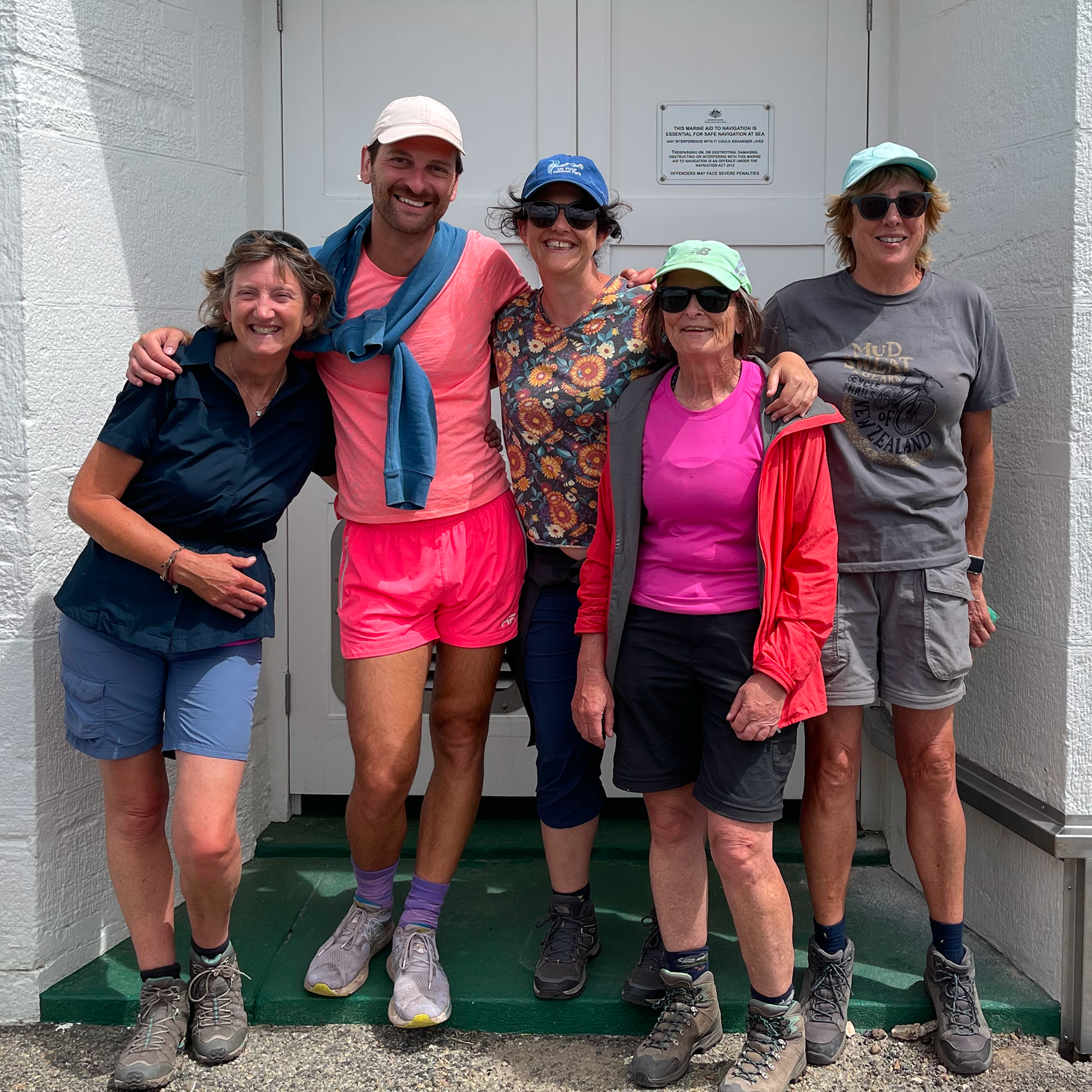 Small group of travellers on the Cape to Cape walk